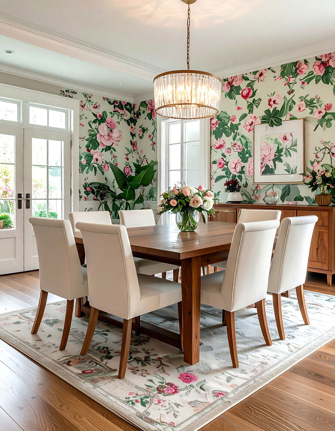 Floral Wallpaper Dining Room - 30 floral dining room ideas