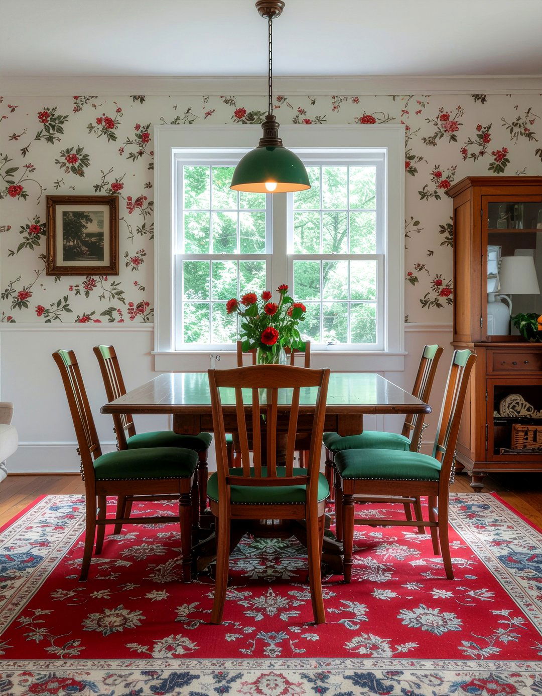 Floral Wallpaper Dining Room - 30 British dining room ideas