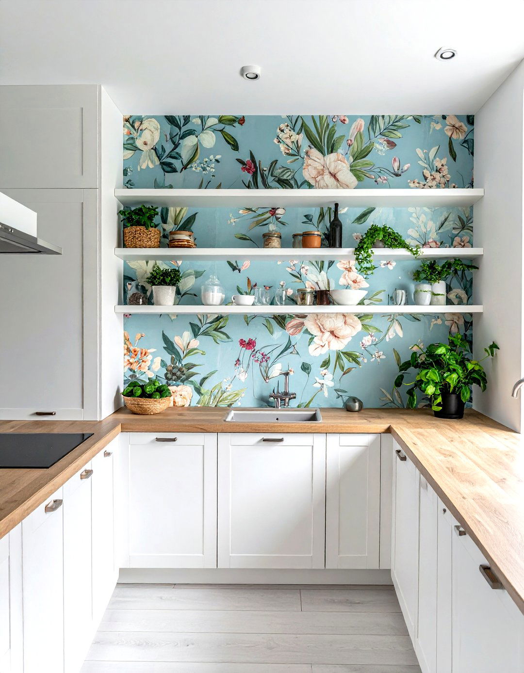 Floral Wallpaper Kitchen - 30 Southern kitchen ideas