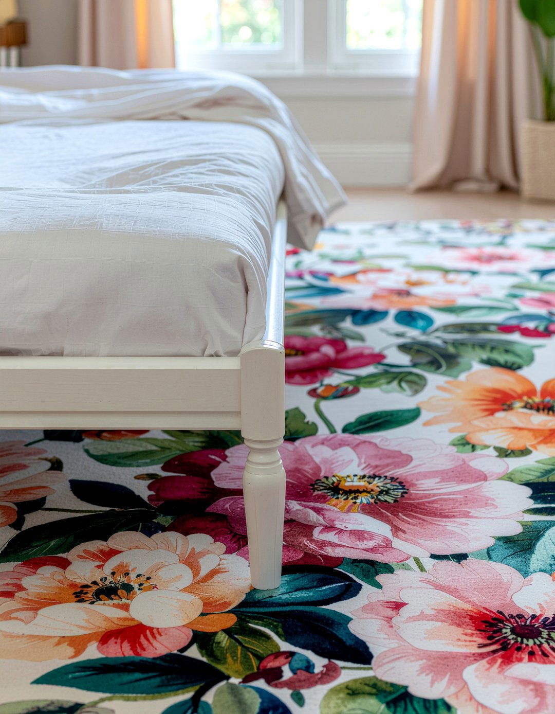 Floral area rug - 30 bedroom area rugs