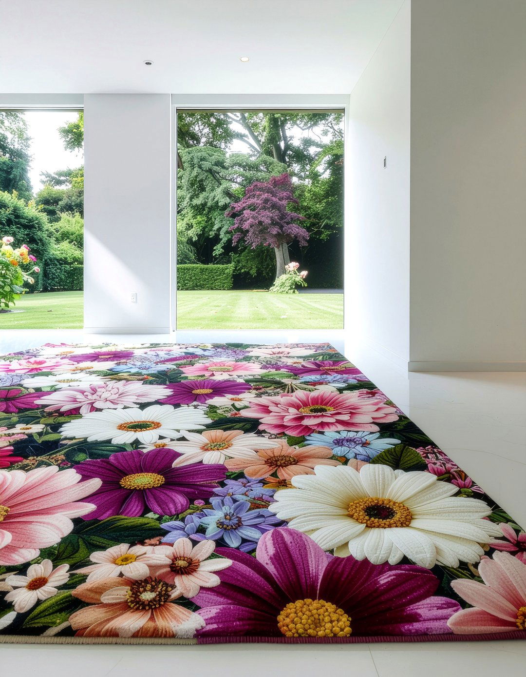 Floral area rug - 30 living room rugs