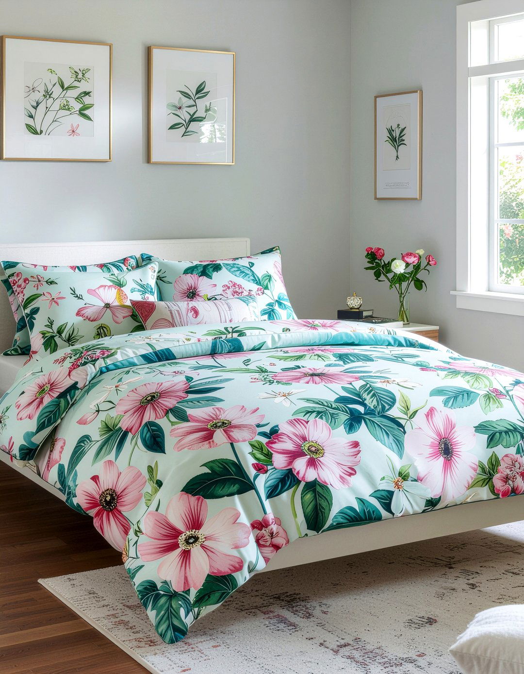 Floral bedding daybed - 30 bedroom daybed ideas
