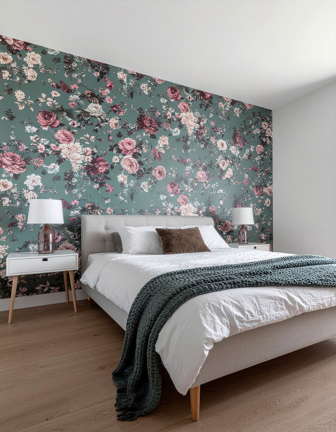 Floral bedroom wallpaper - 30 bedroom decoration ideas