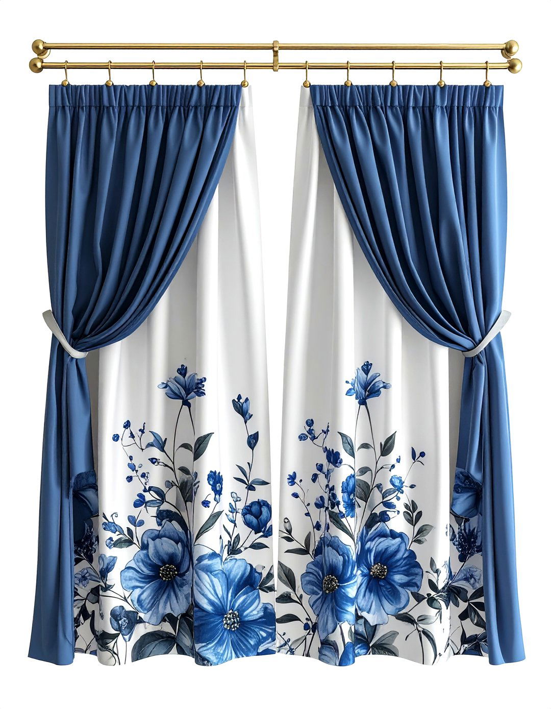 Floral kitchen curtains - 30 rental kitchen ideas