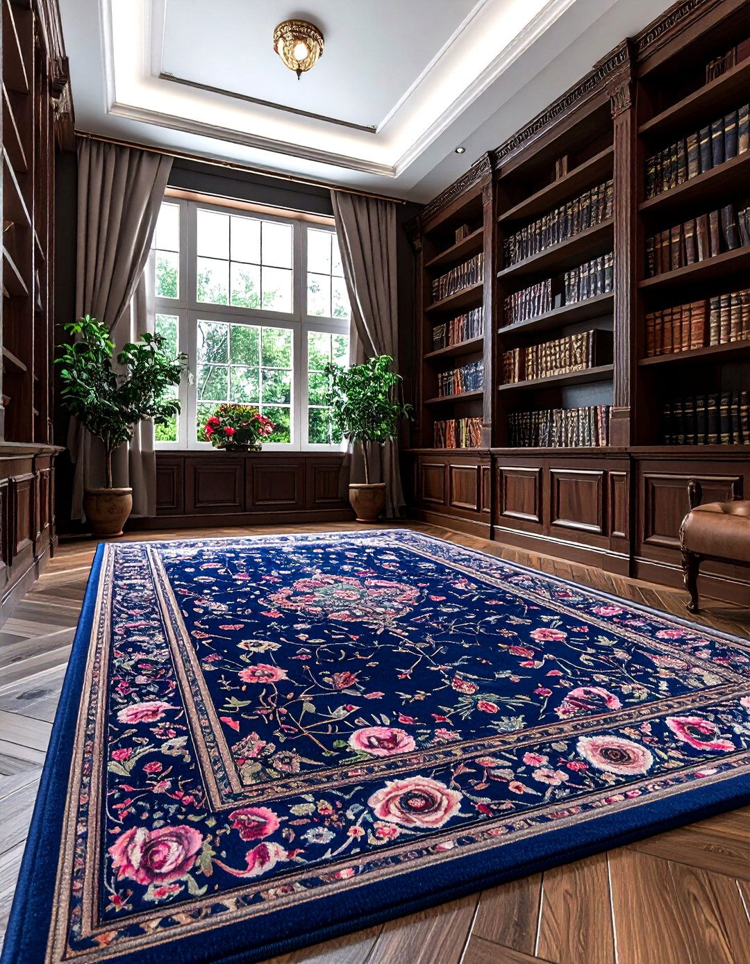 Floral oriental rug - 30 vintage rug ideas