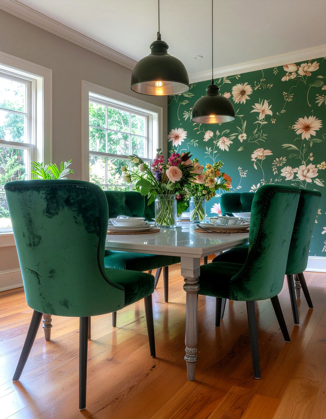 Floral pattern dining room - 30 New Orleans dining room ideas