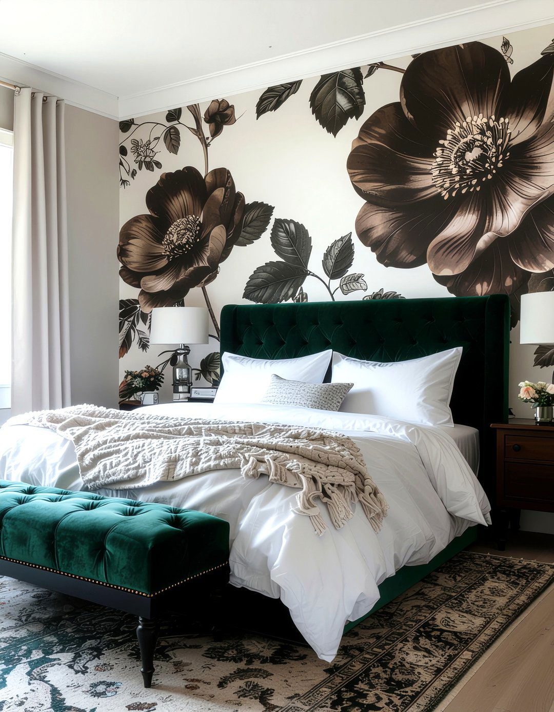 Floral wallpaper - 30 feature wall ideas