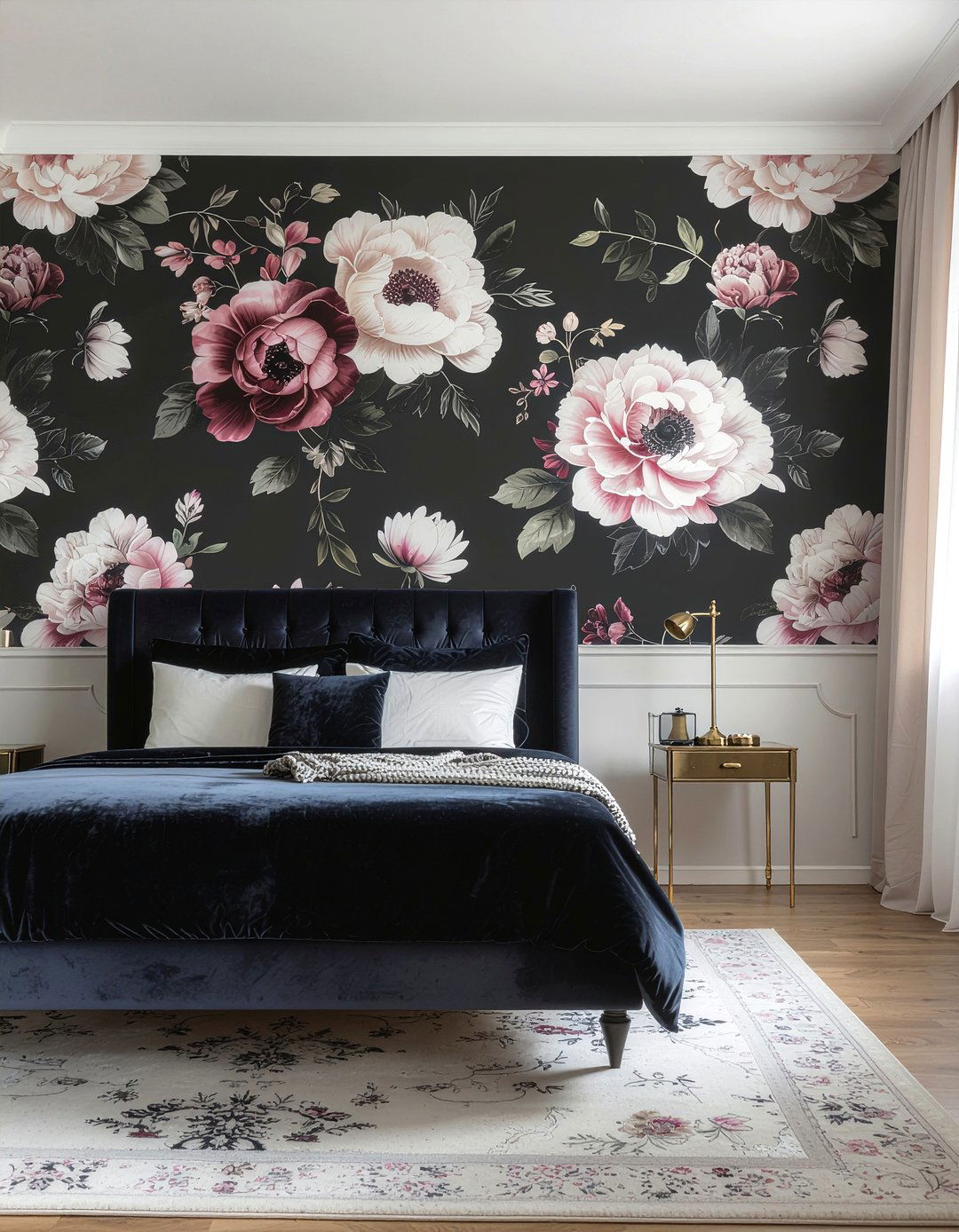Floral wallpaper bedroom - 30 bedroom modern wallpapers