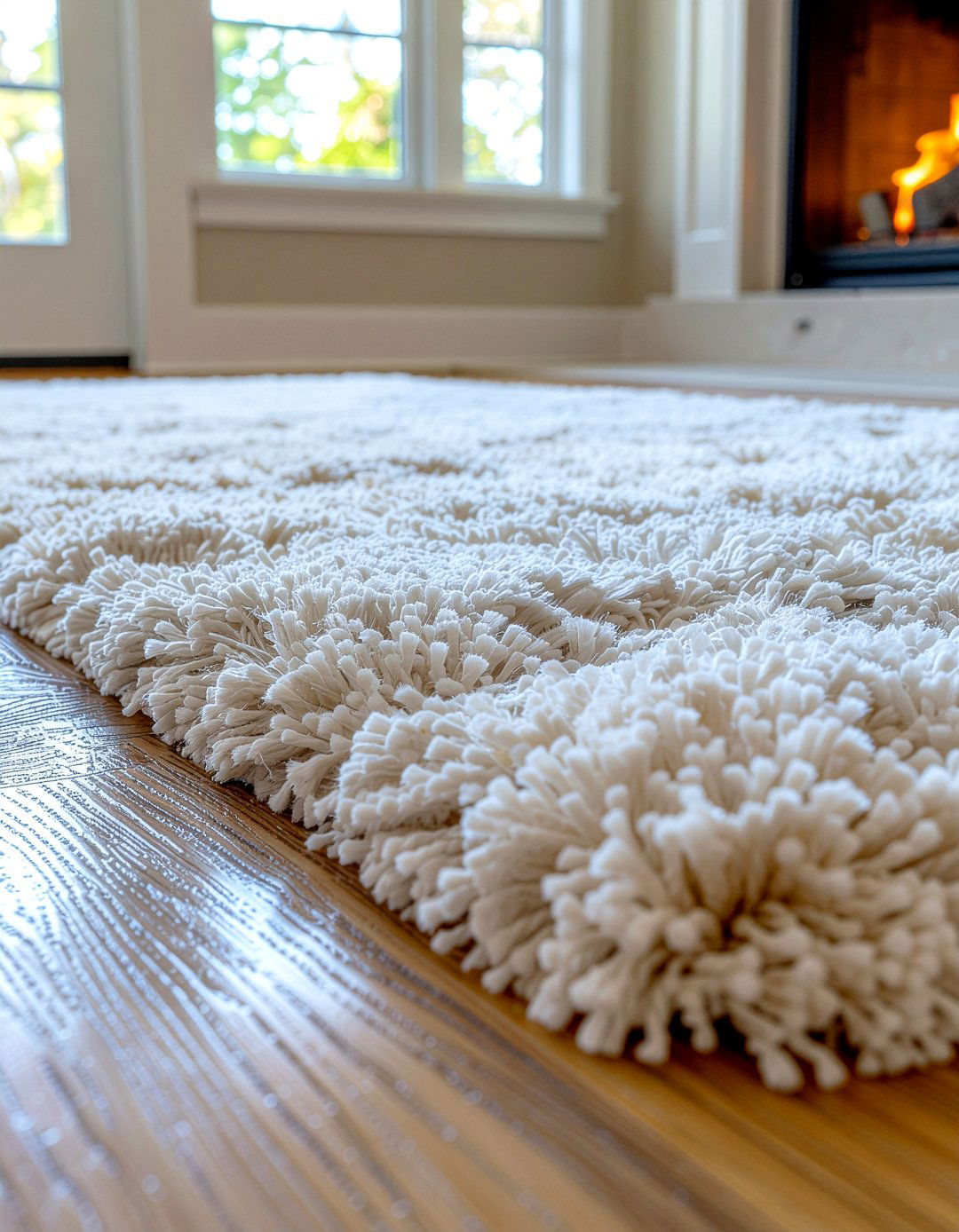 Fluffy shag rug - 30 living room shag rugs