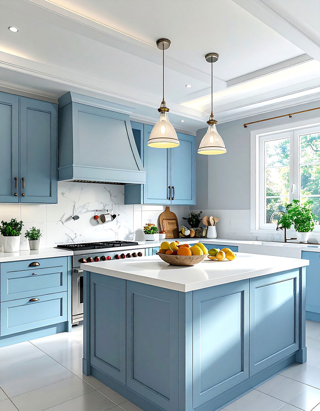 Flush Mount Ceiling Light - 30 kitchen lighting ideas