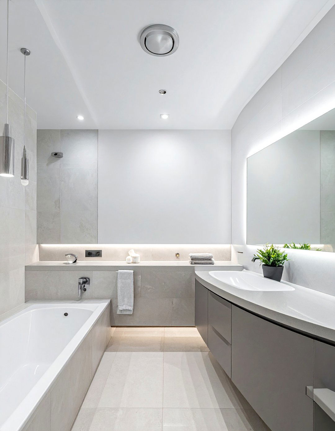 Flush mount bathroom lighting - 30 bathroom ceiling design ideas