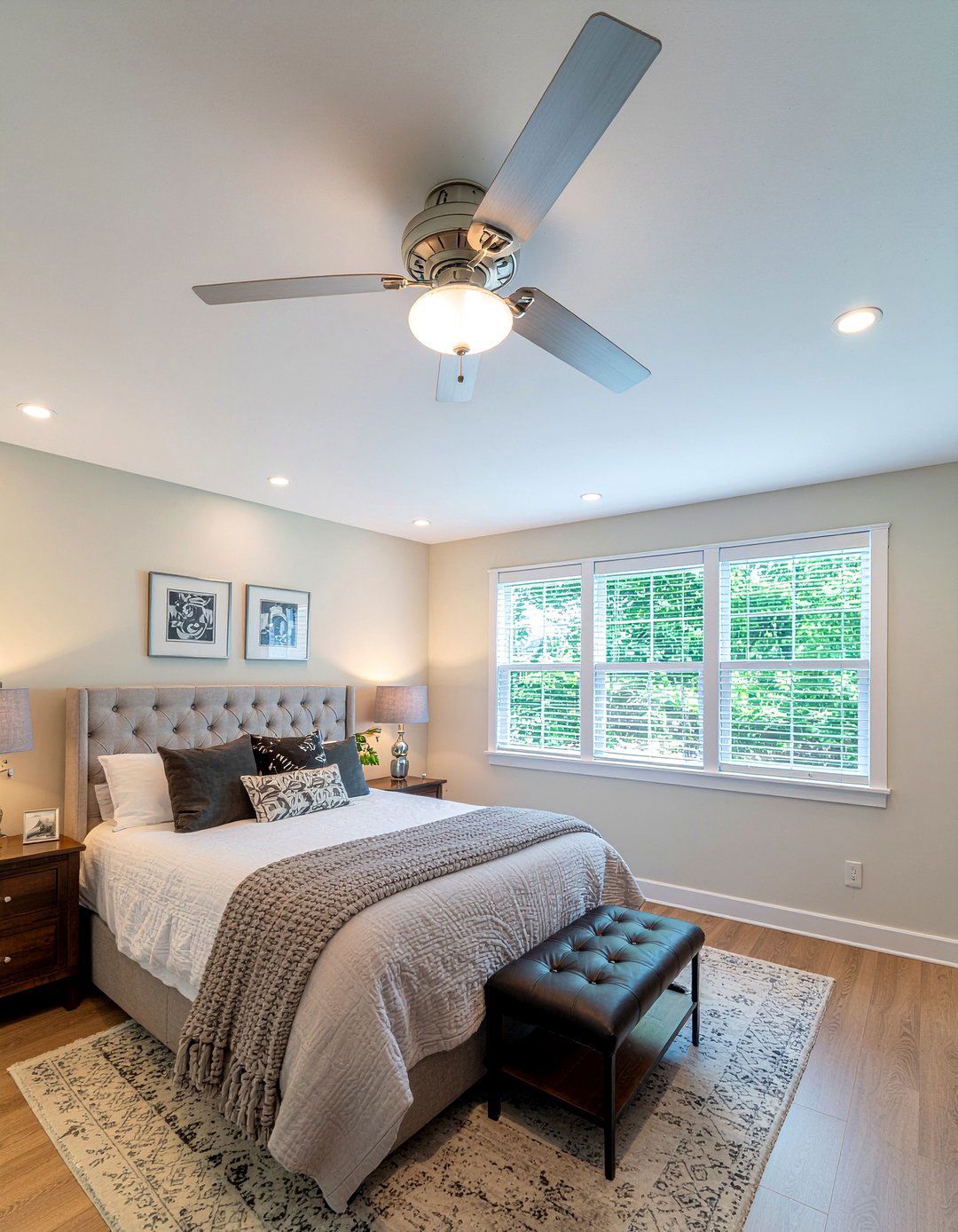 Flush mount ceiling fan - 30 bedroom ceiling fans