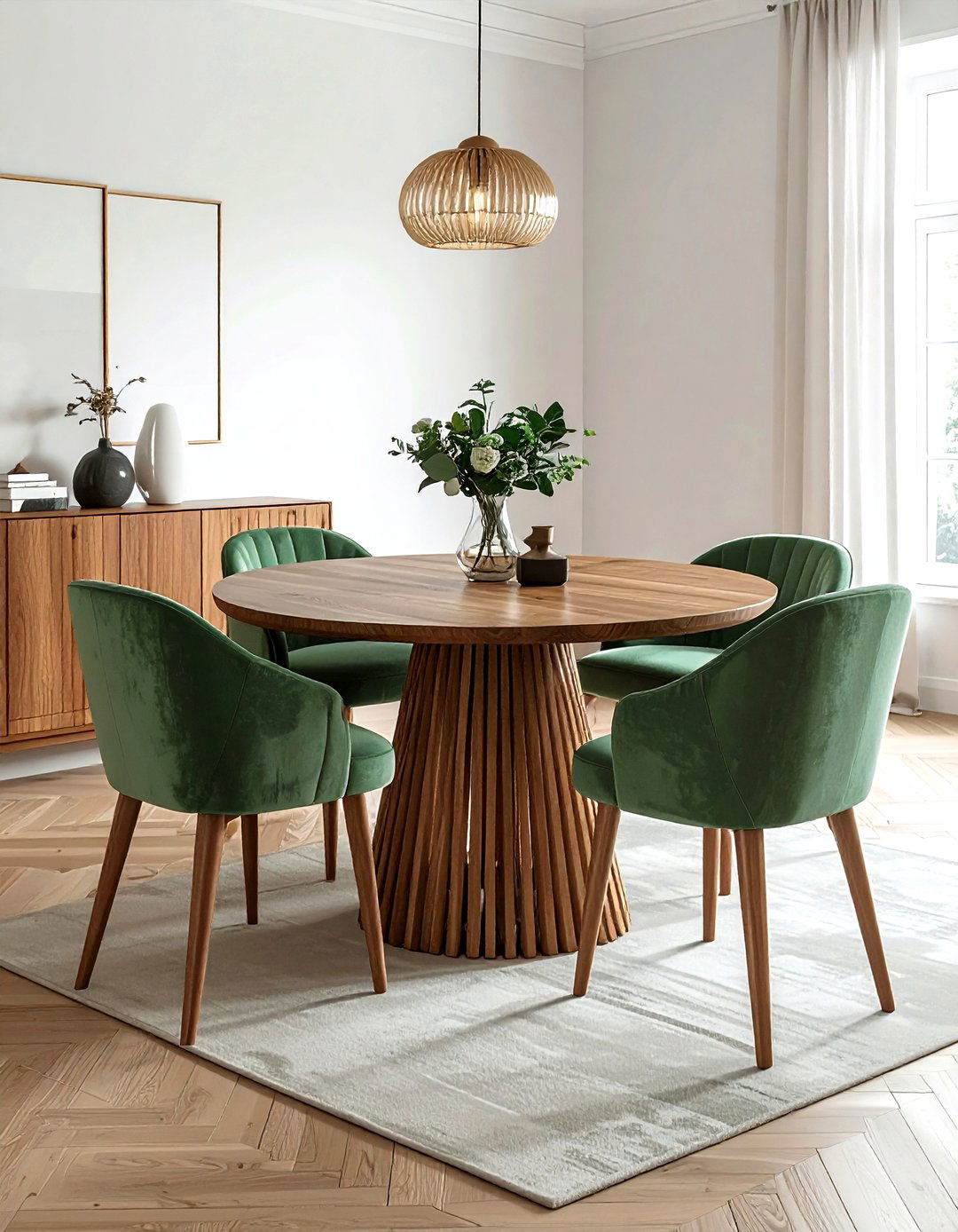 Fluted Base Dining Table - 30 modern dining table ideas