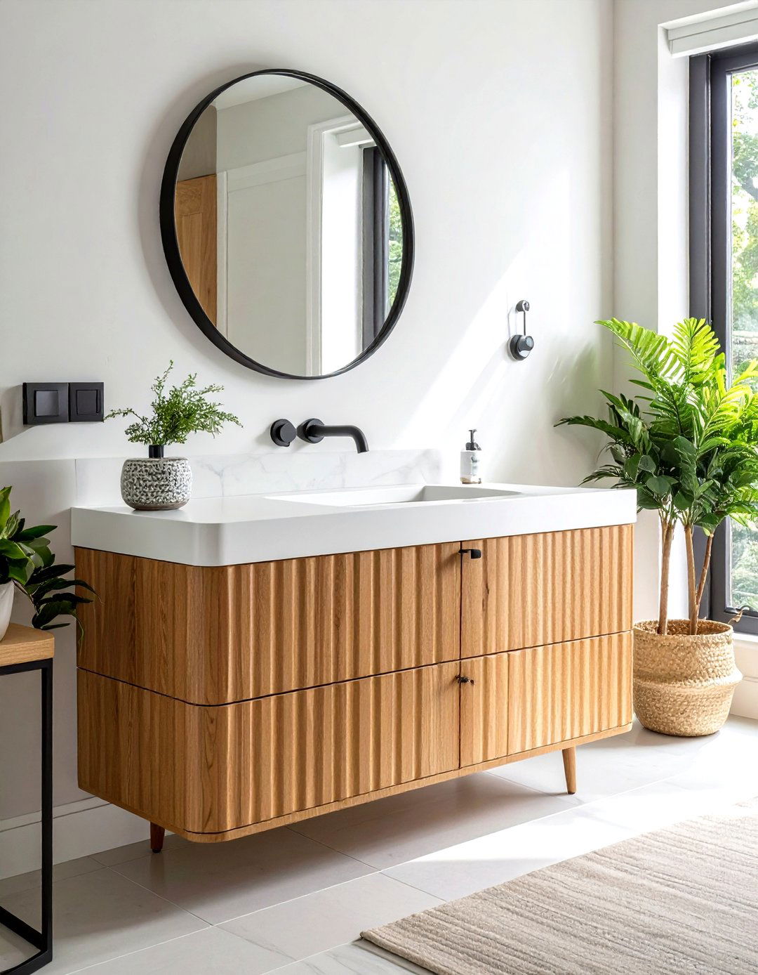 Fluted Bathroom Vanity - 30 trending bathroom ideas