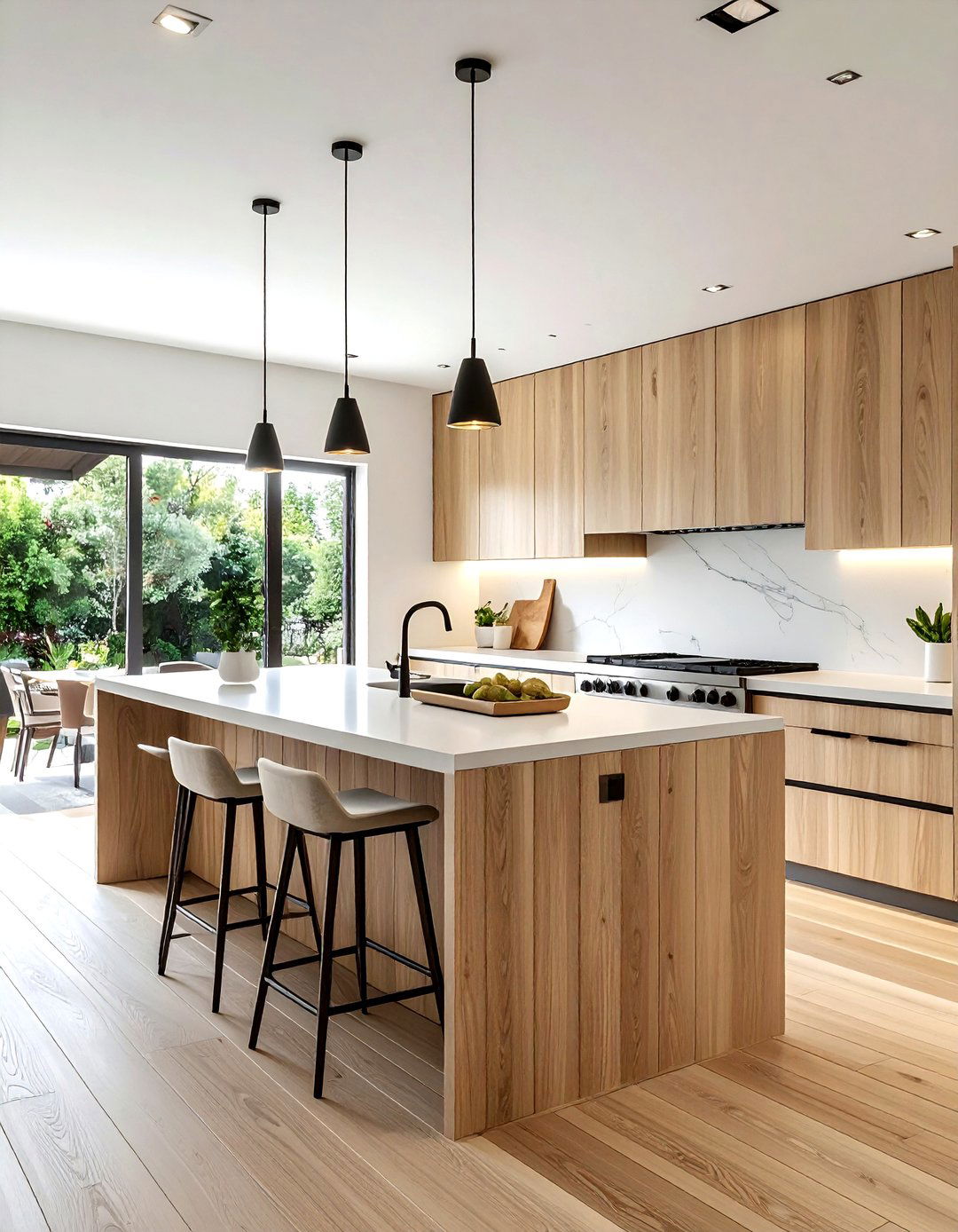 Fluted Cabinet Finish - 30 unique kitchen ideas