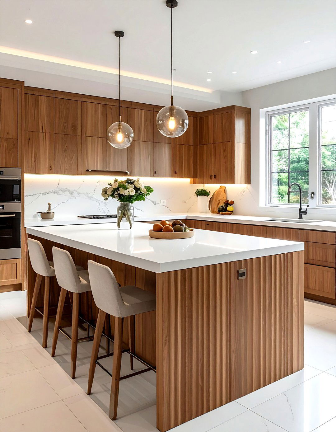 Fluted Cabinet Finish - 30 kitchen wishlist ideas