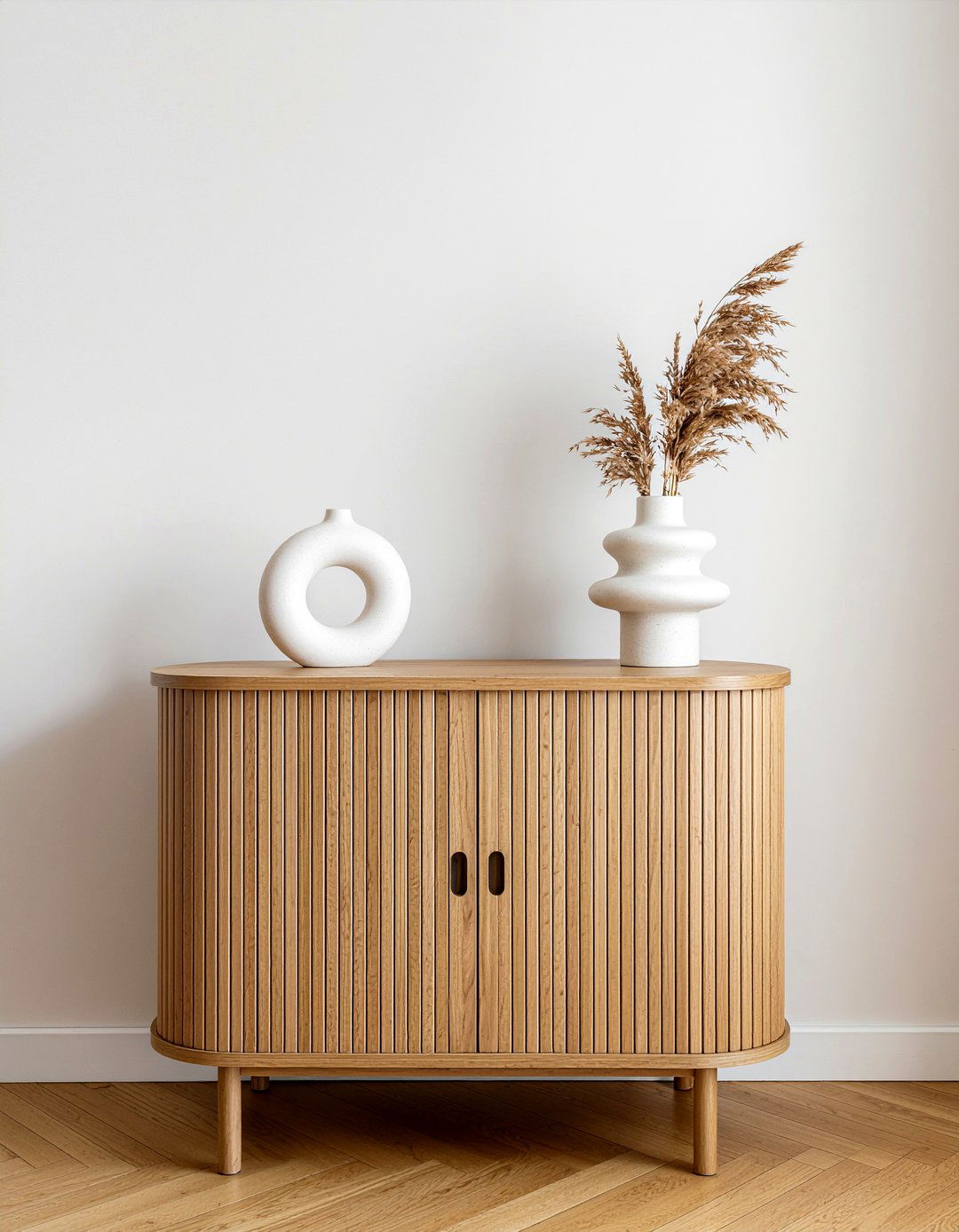 Fluted Door Sideboard - 30 living room sideboard ideas