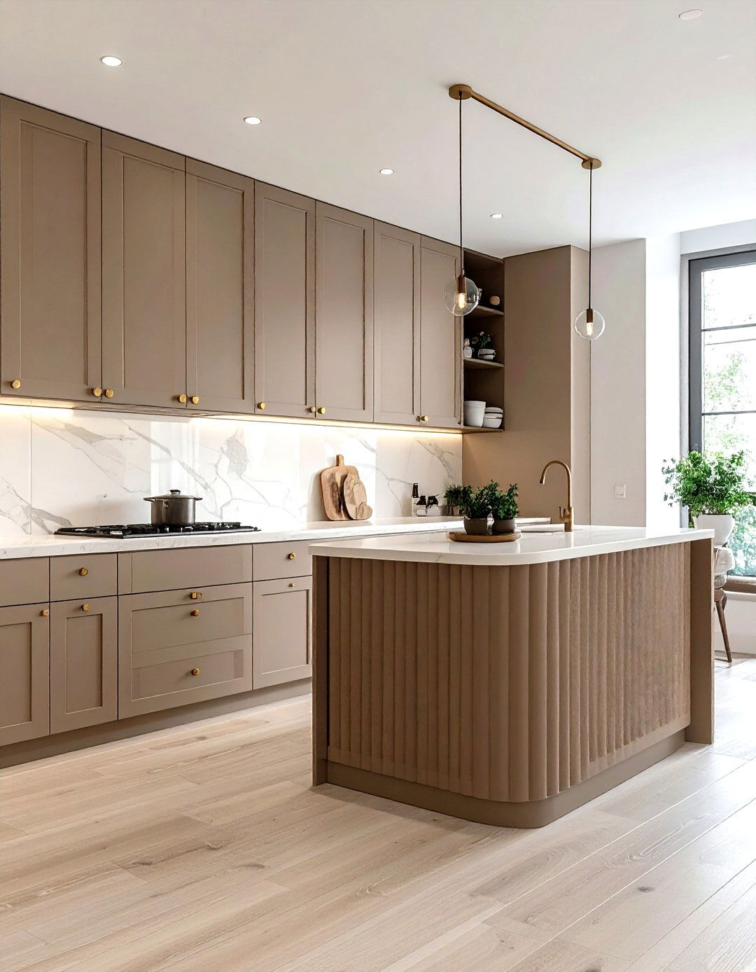 Fluted Kitchen Cabinets - 30 kitchen soft settings