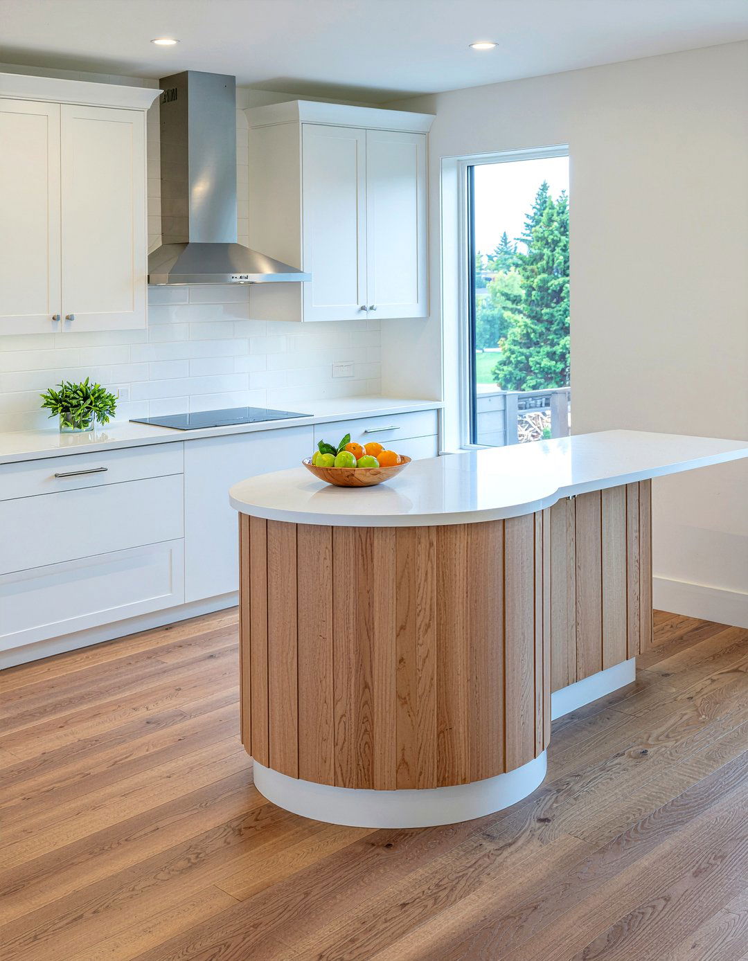 Fluted Kitchen Island Paneling - 30 show home kitchen ideas