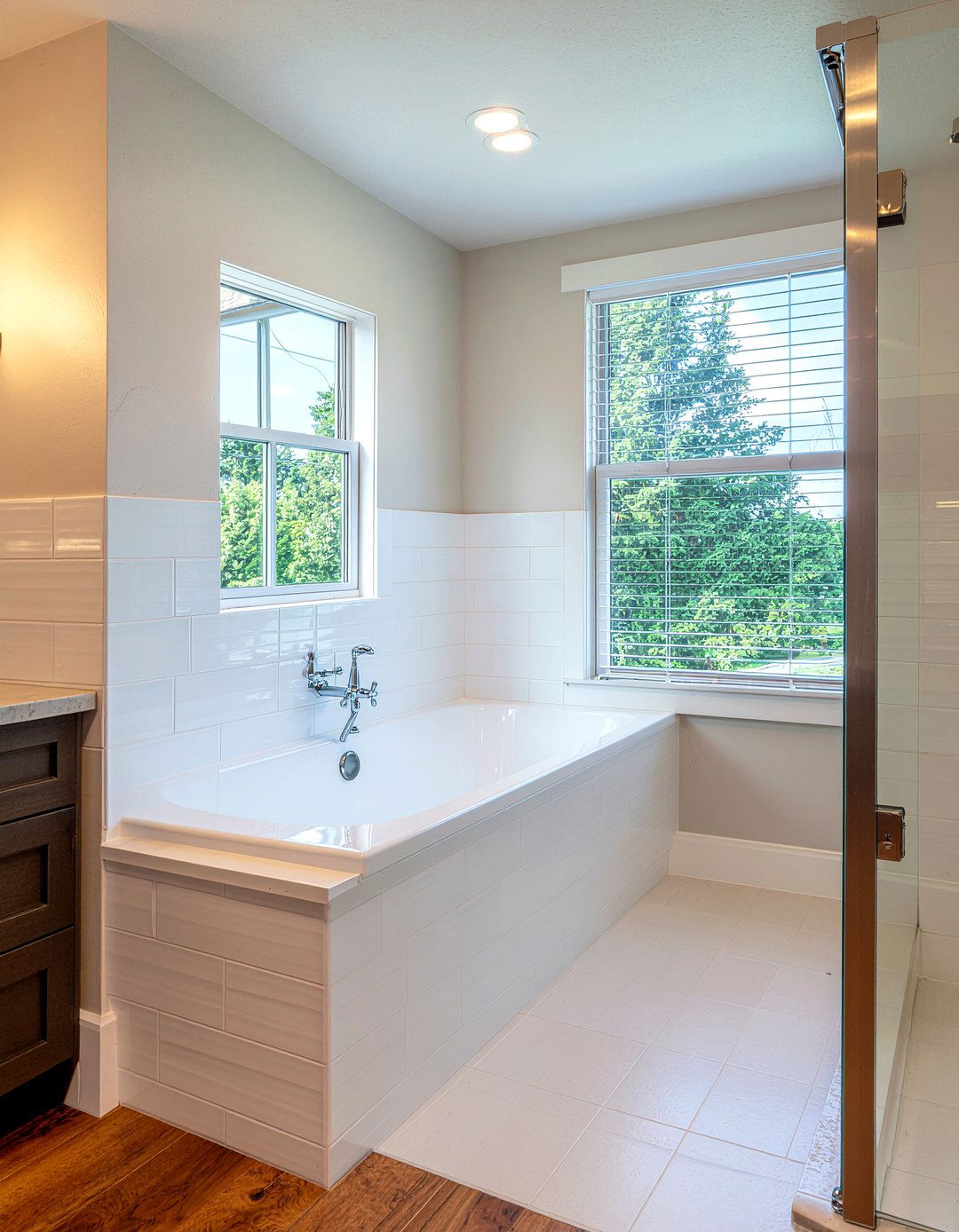 Fluted Tile Tub Surround - 30 fluted tile bathroom ideas