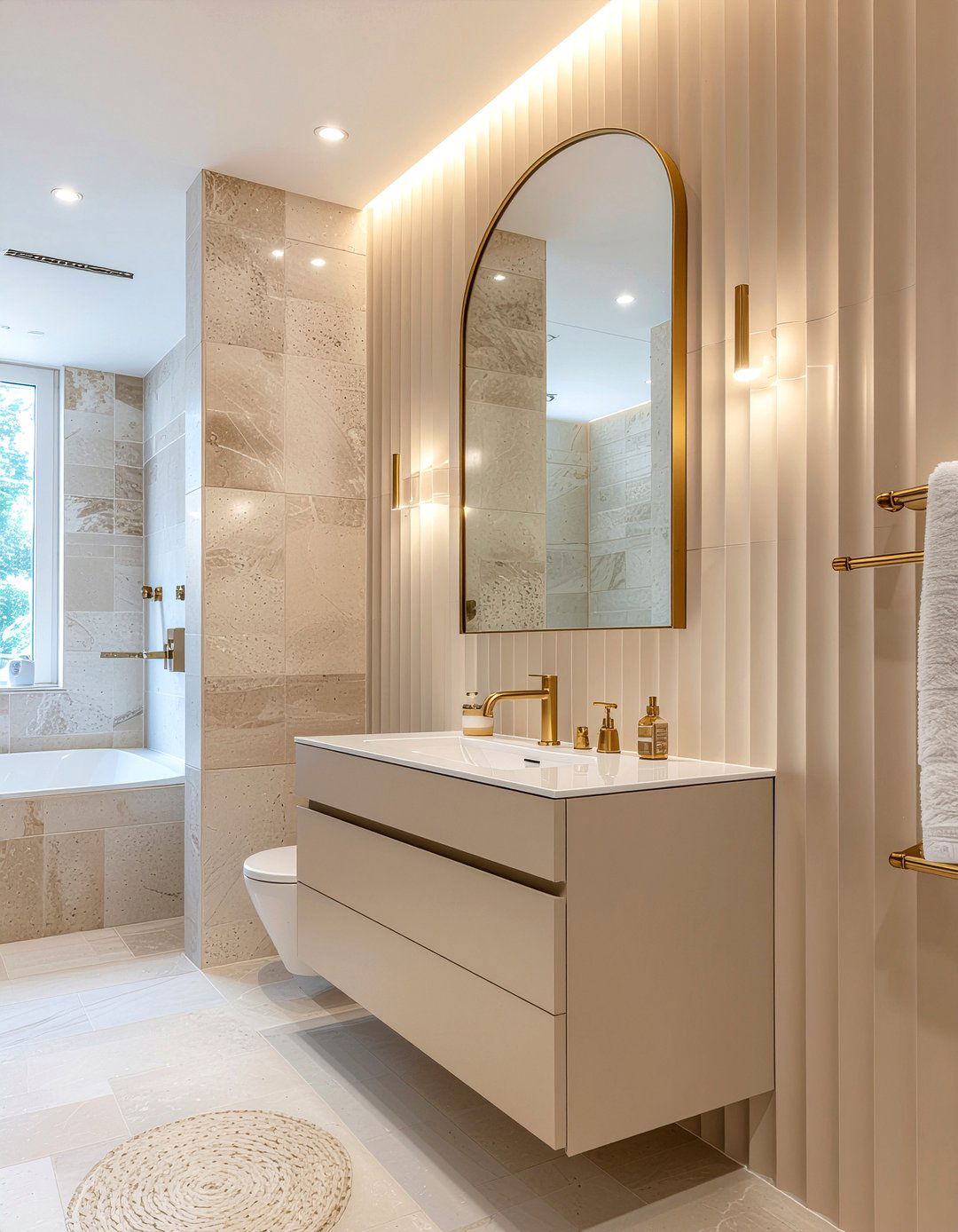 Fluted Tile - 30 bathroom future trend ideas