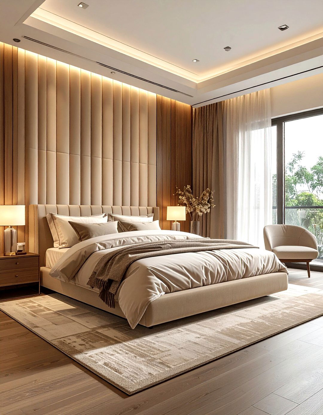 Fluted Wall Panel Bedroom - 30 wall paneling ideas