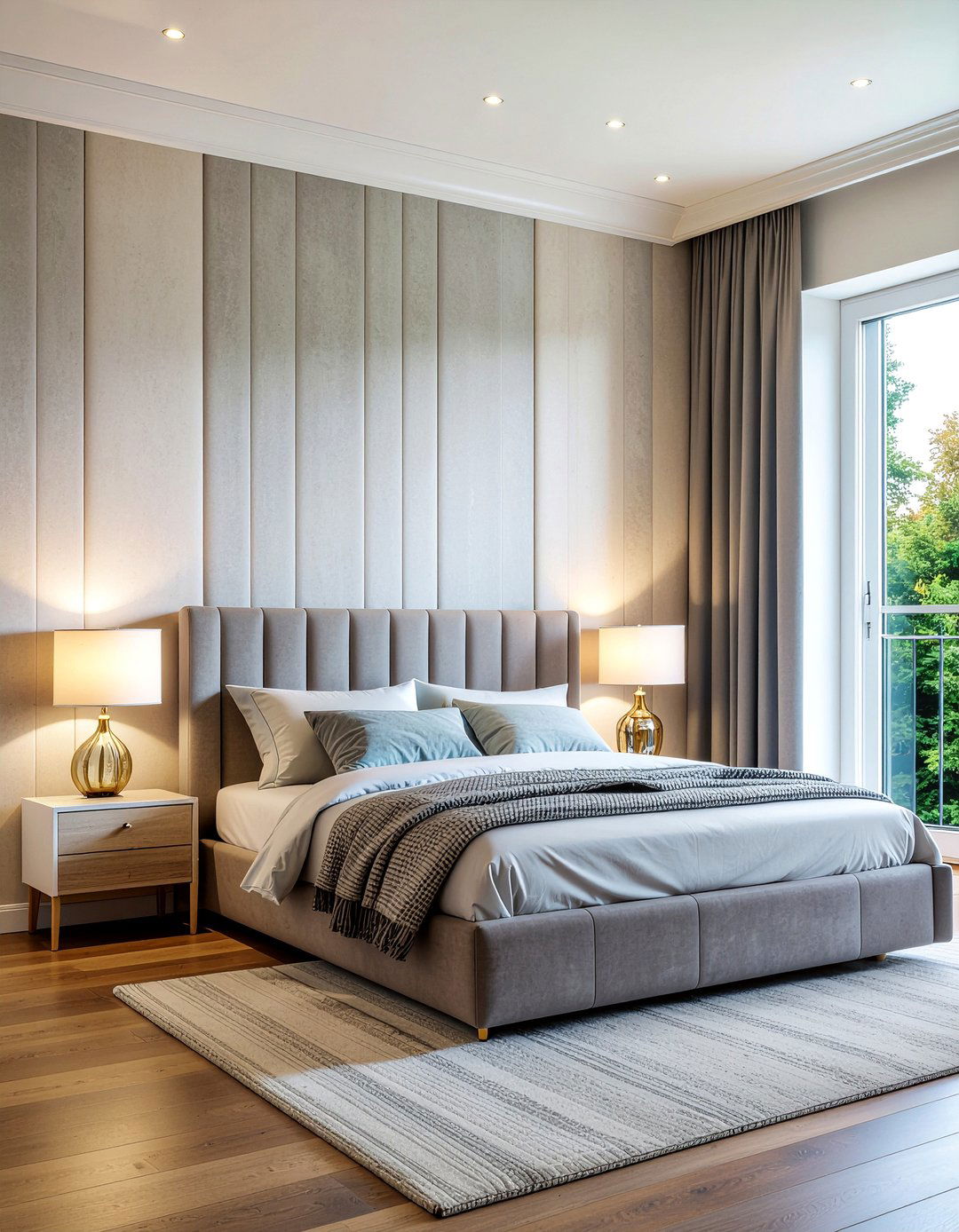 Fluted Wall Panels - 30 bedroom paneling ideas