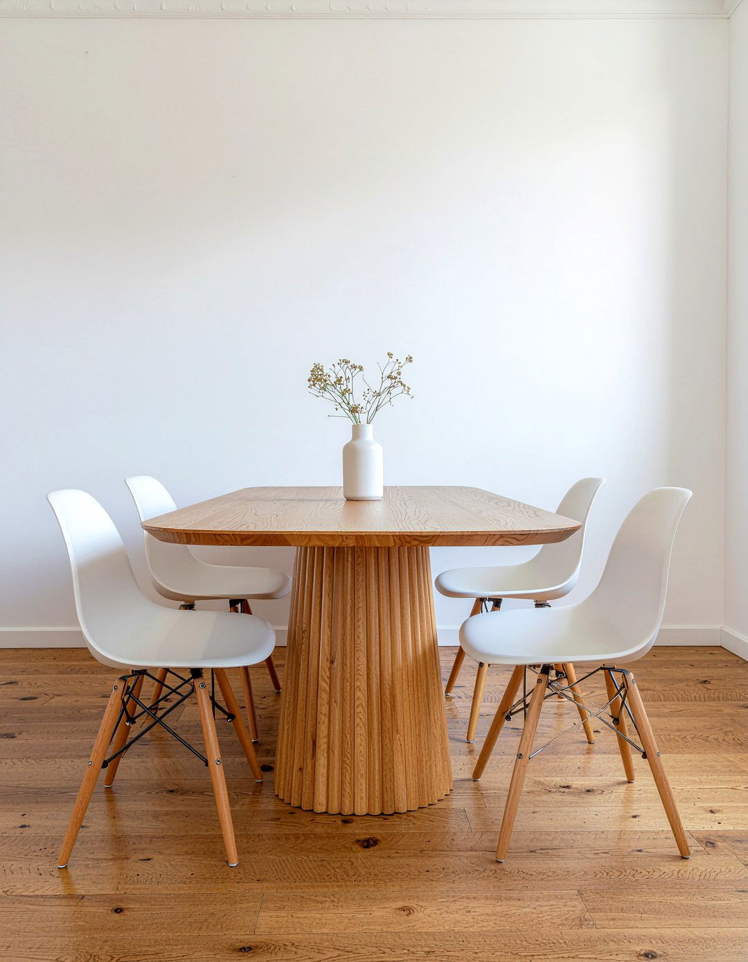 Fluted Wood Dining Table - 30 dining room emerging trend ideas