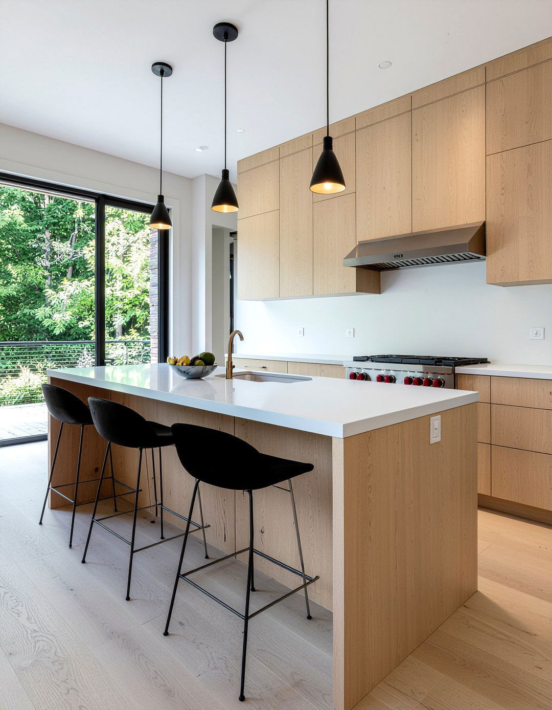 Fluted Wood Kitchen Island - 30 kitchen trendy element ideas