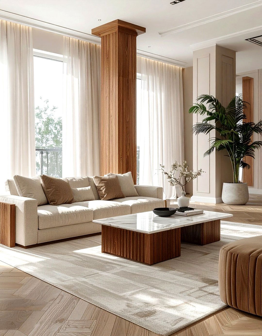 30 Living Room Pillar Ideas to Enhance Your Home Architecture