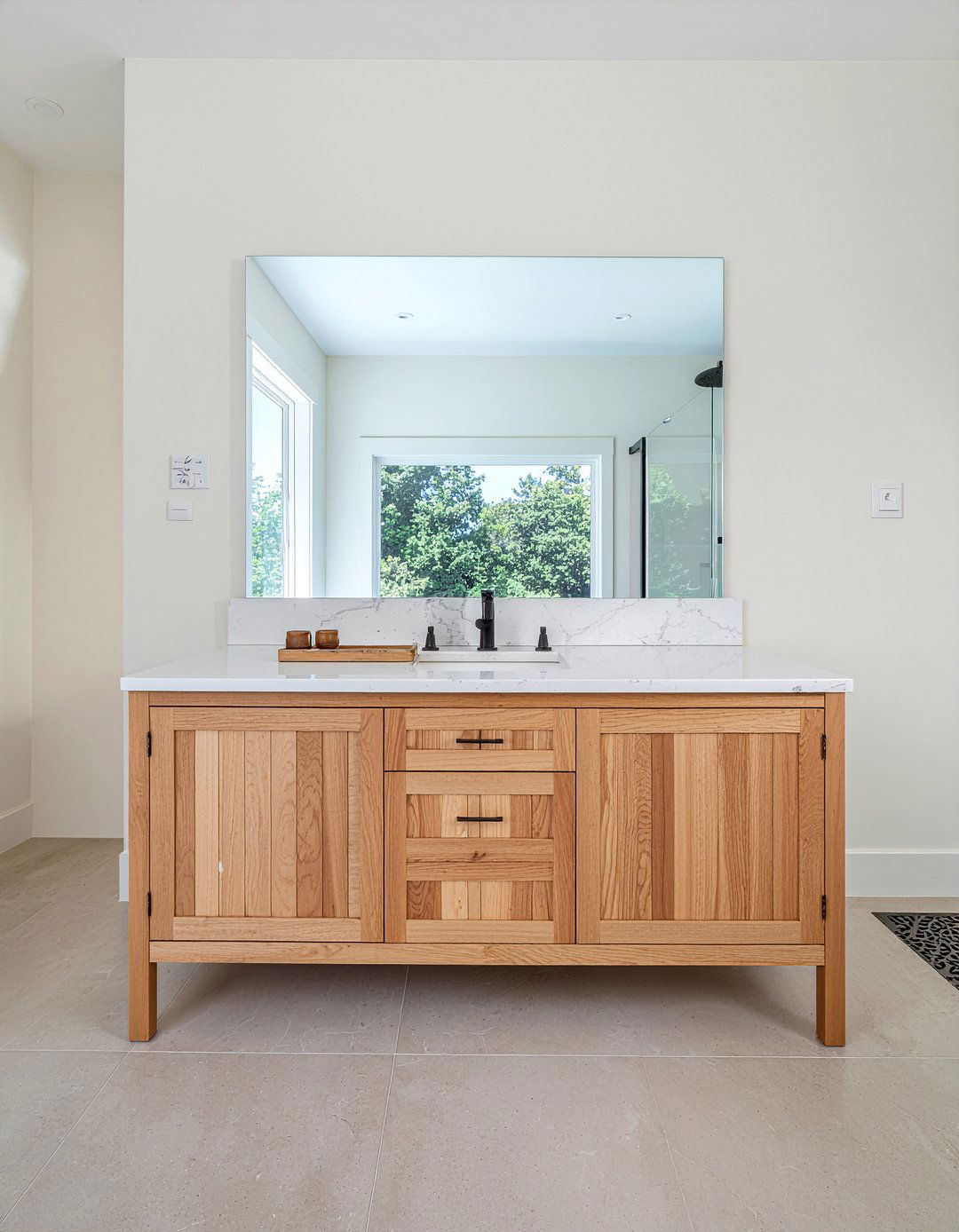 Fluted bathroom vanity - 30 bathroom total transformation ideas