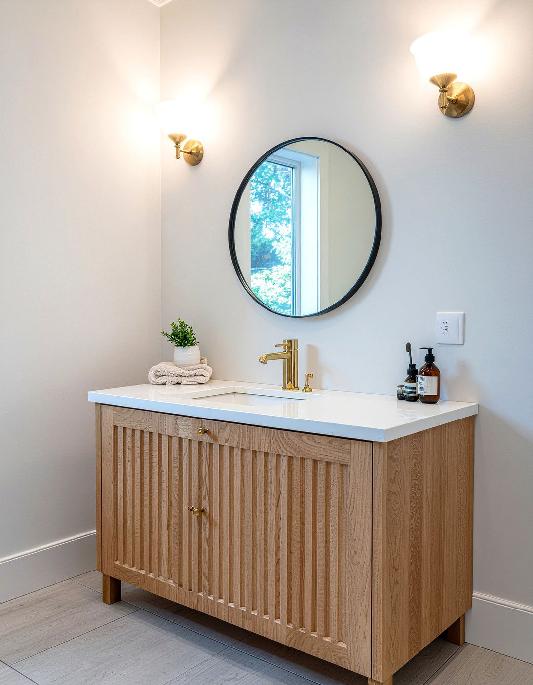 Fluted bathroom vanity - 30 bathroom trend forecast ideas