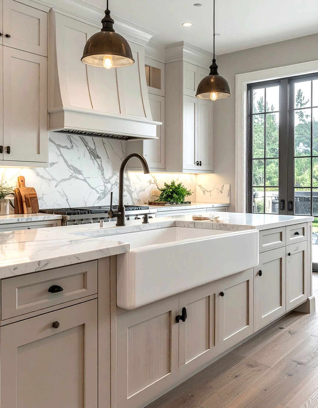 Fluted front farmhouse sink - 30 farmhouse sink kitchen ideas