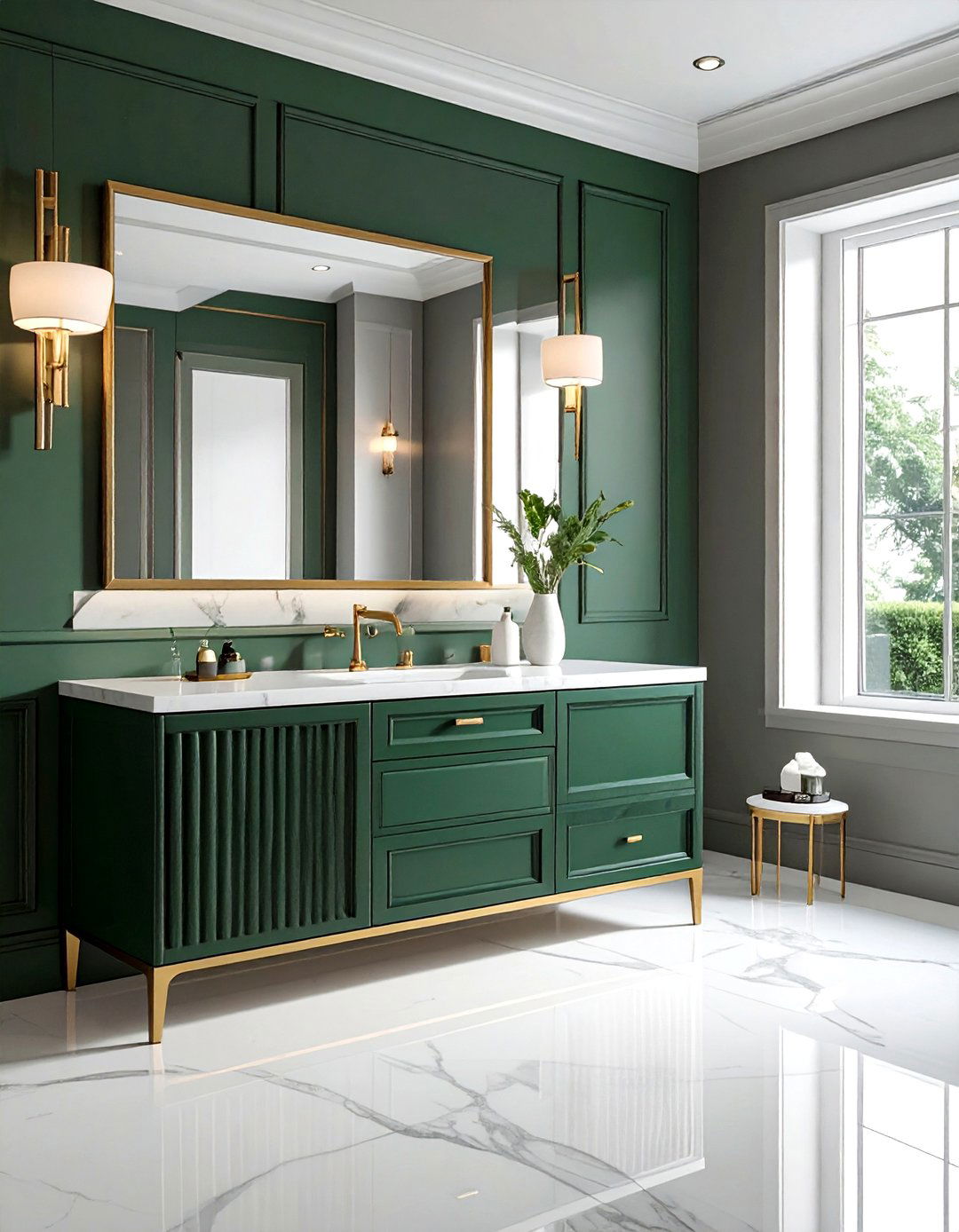 Fluted furniture - 30 ultimate bathroom ideas