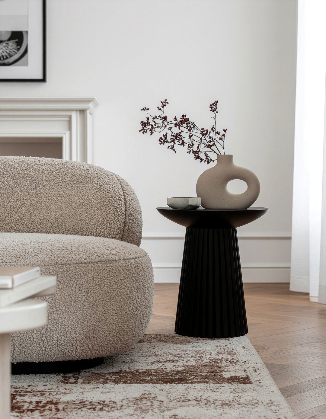 Fluted side table - 30 living room side tables