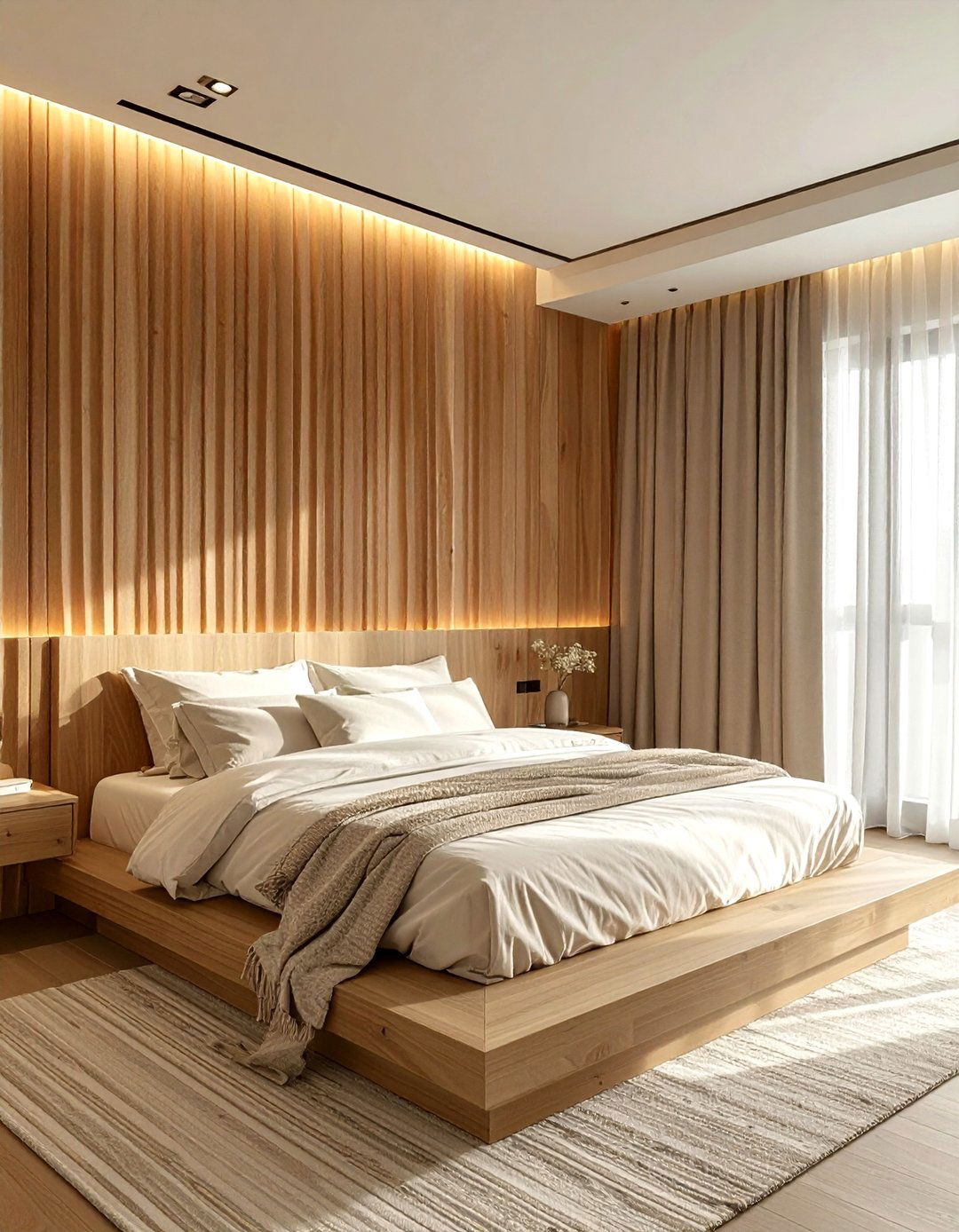 Fluted wood paneling - 30 viral decor ideas