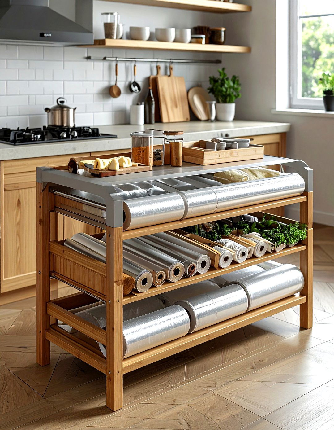 Foil And Plastic Wrap Organizer - 30 kitchen drawer organization ideas