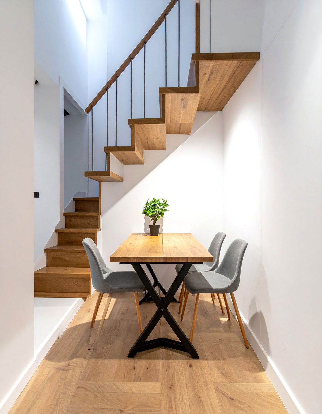 Fold Down Wall Table - 30 under stairs dining ideas