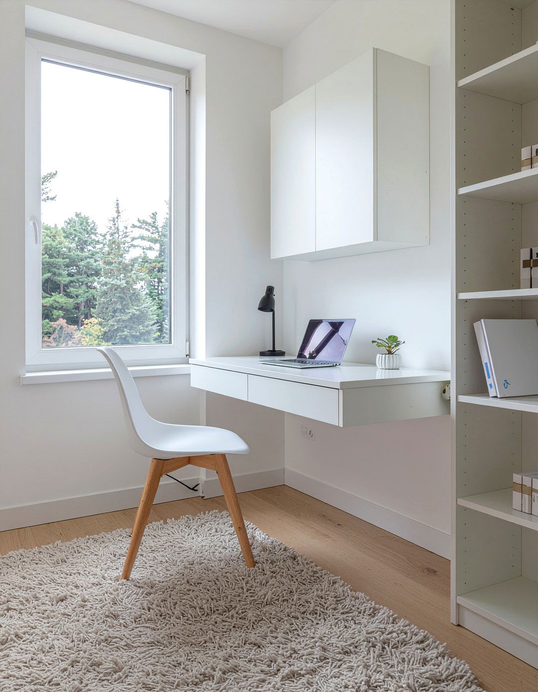 Fold down desk - 30 small living room ideas