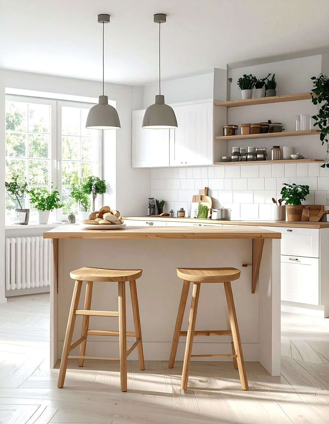 Fold down kitchen table - 30 kitchen space saving ideas