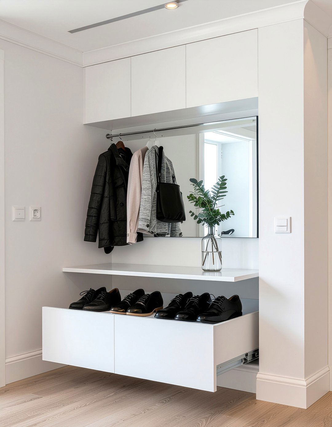 Fold out shoe cabinet - 30 entryway shoe storage ideas