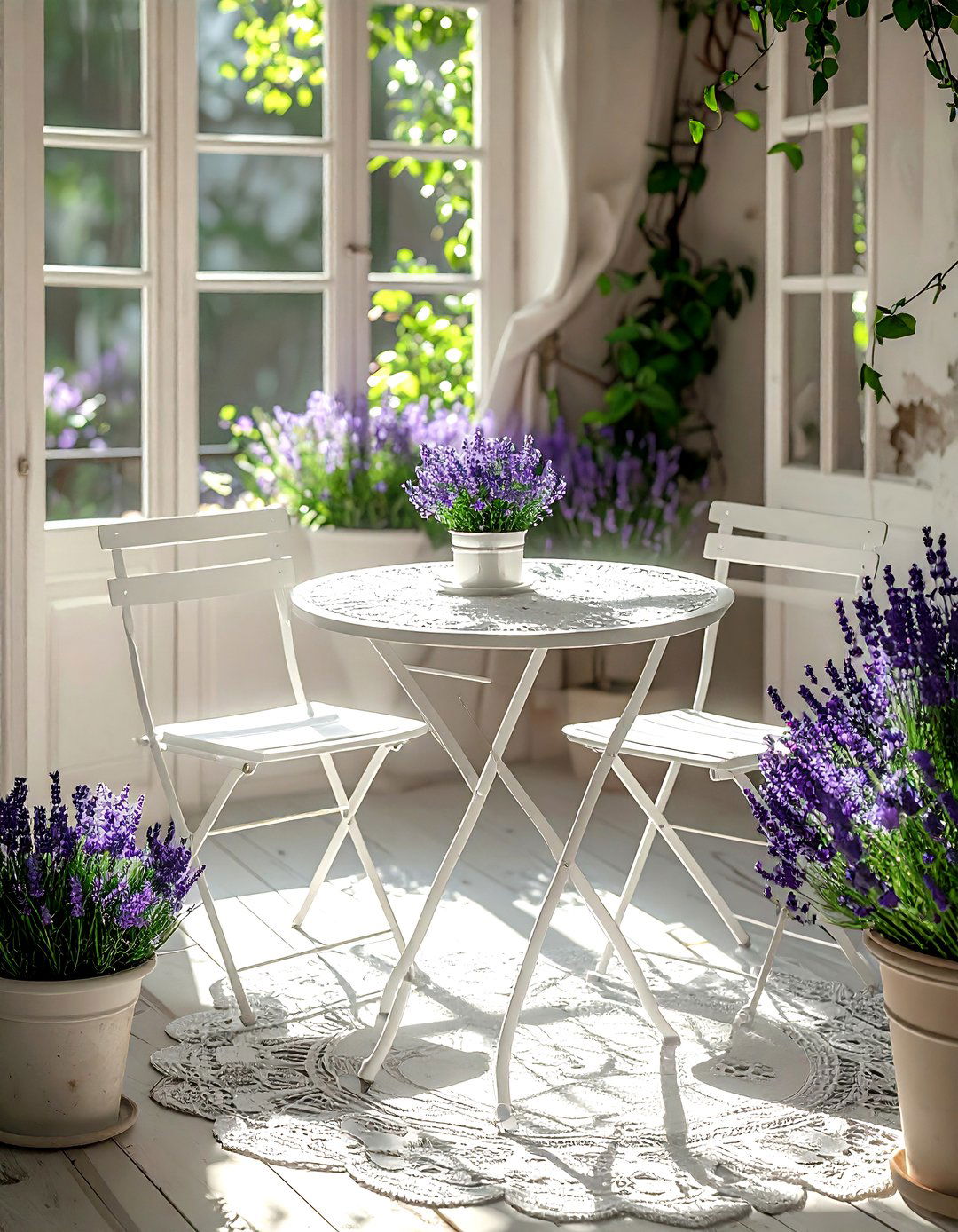 Foldable bistro set - 30 living room hosting ideas