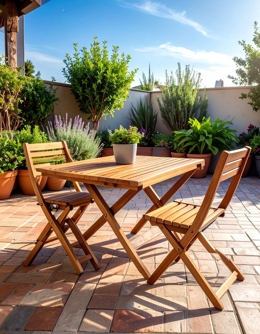 Folding Outdoor Table - 30 outdoor dining furniture ideas