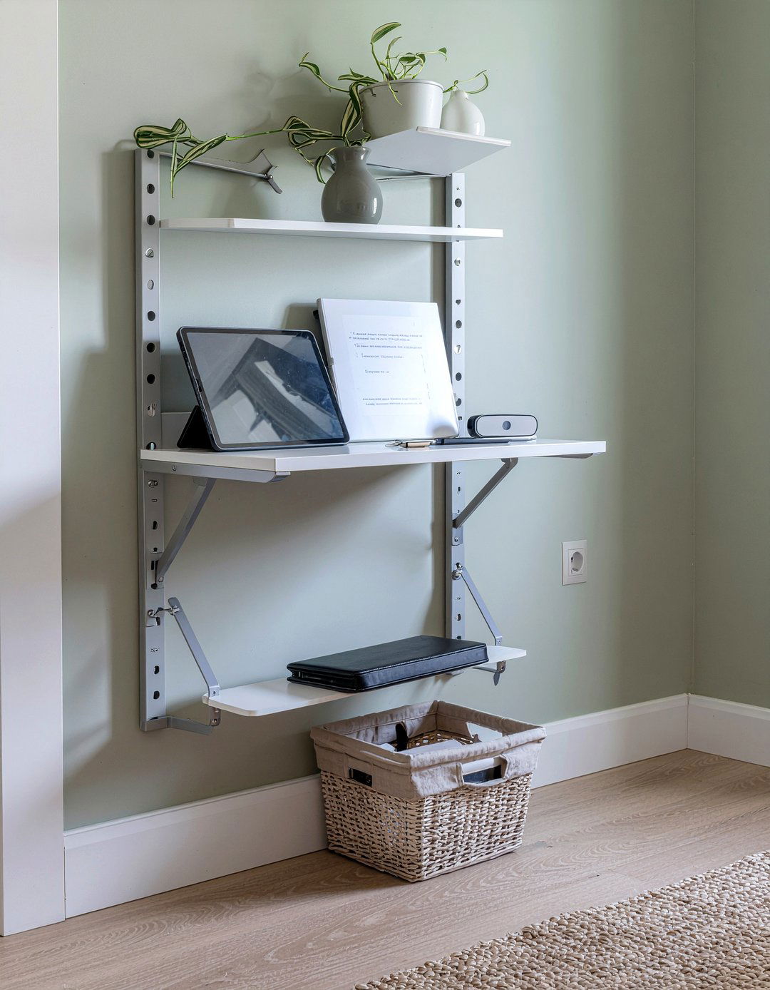 Folding Wall Mounted Desk - 30 bedroom floating desks