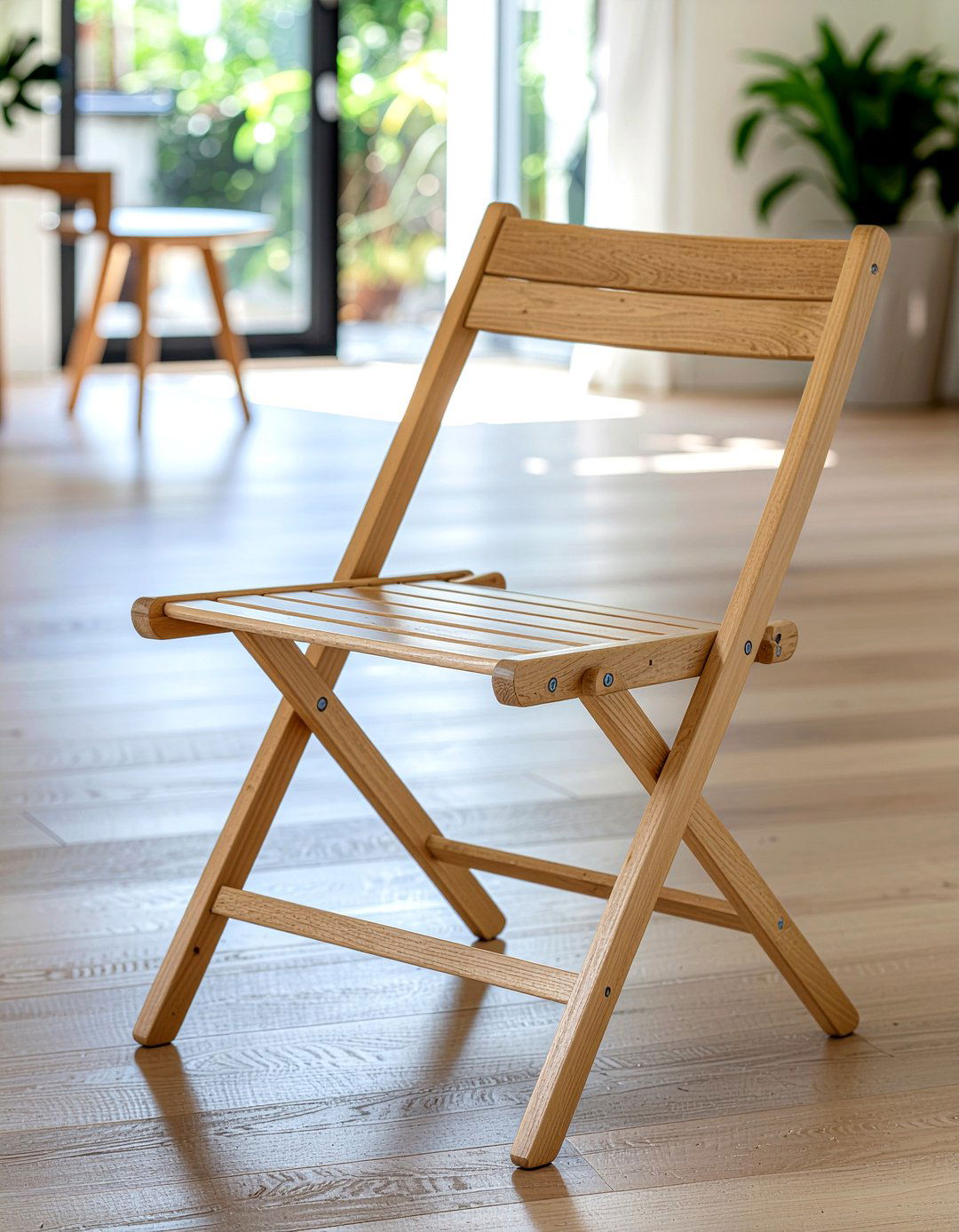 Folding Wooden Chair - 30 cheap living room furniture ideas