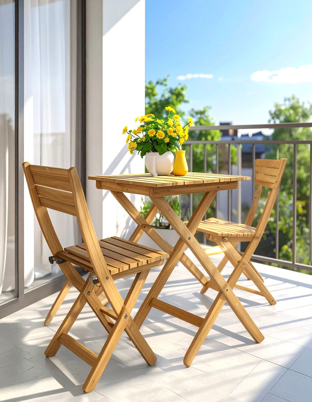 Folding balcony furniture - 30 small balcony ideas