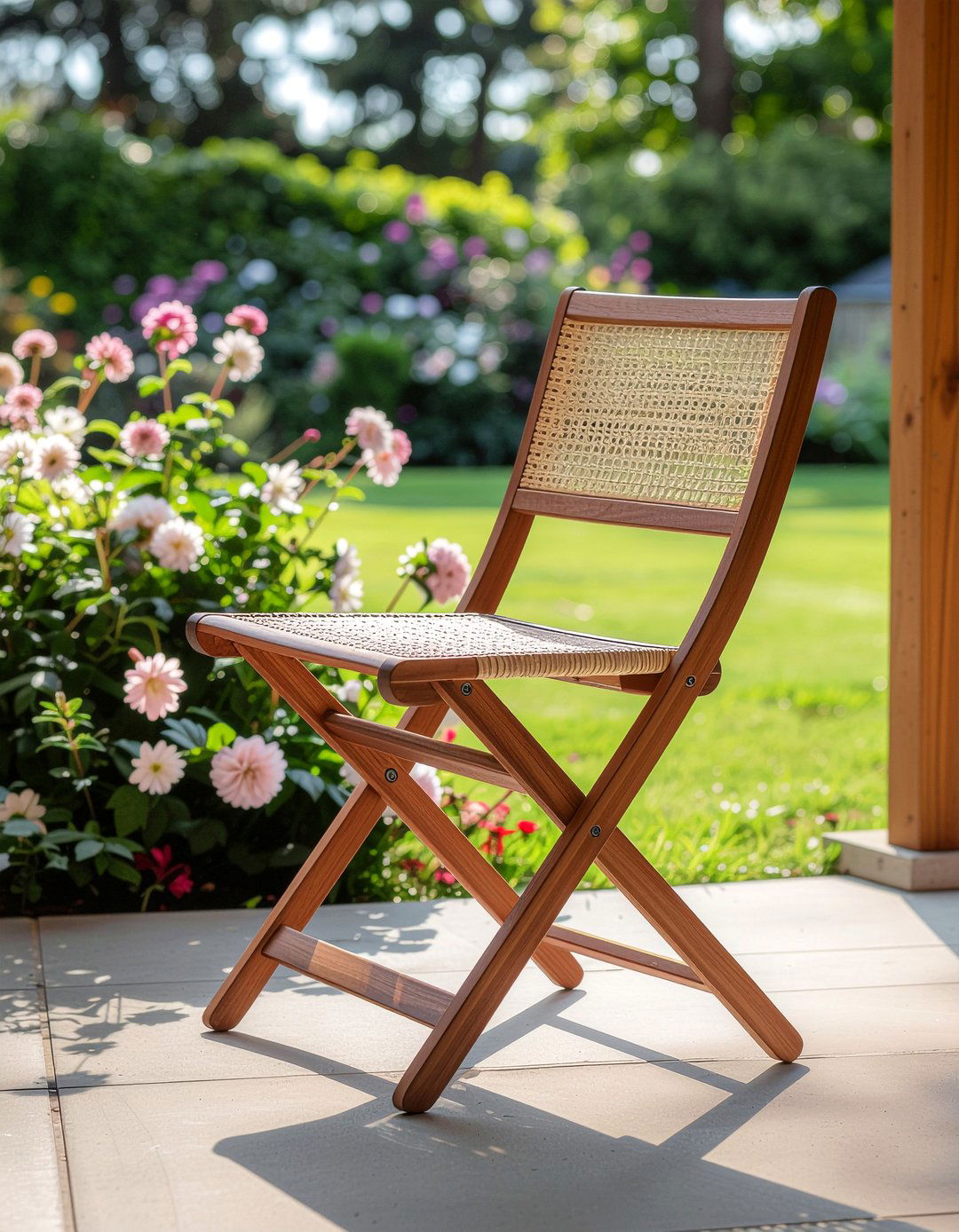 Folding cane chair - 30 cane dining chair ideas