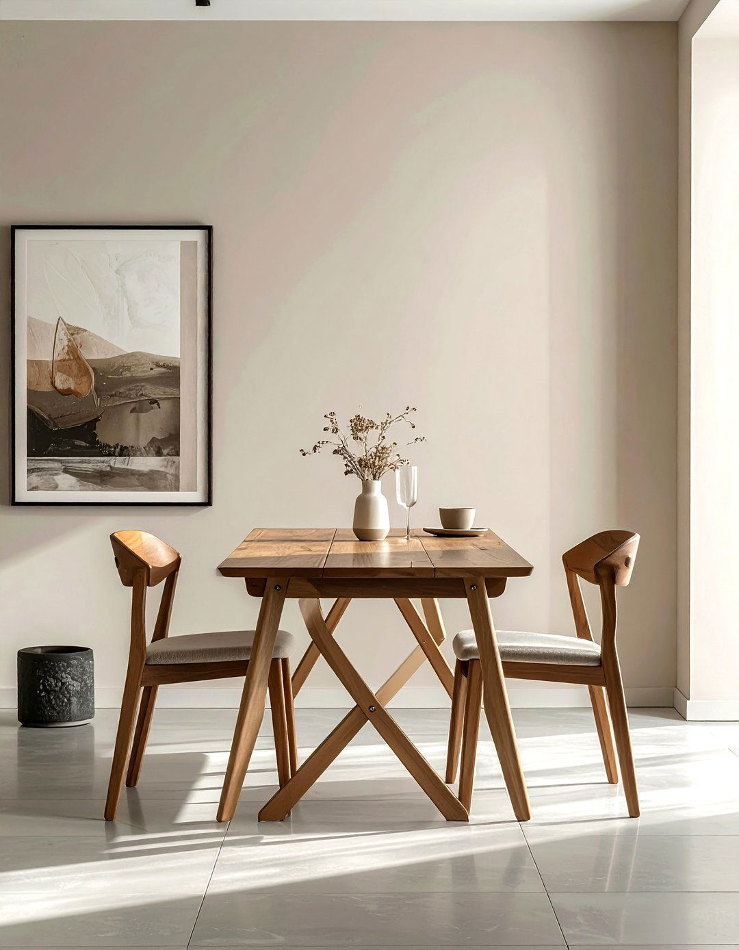 Folding dining table - 30 narrow dining room ideas