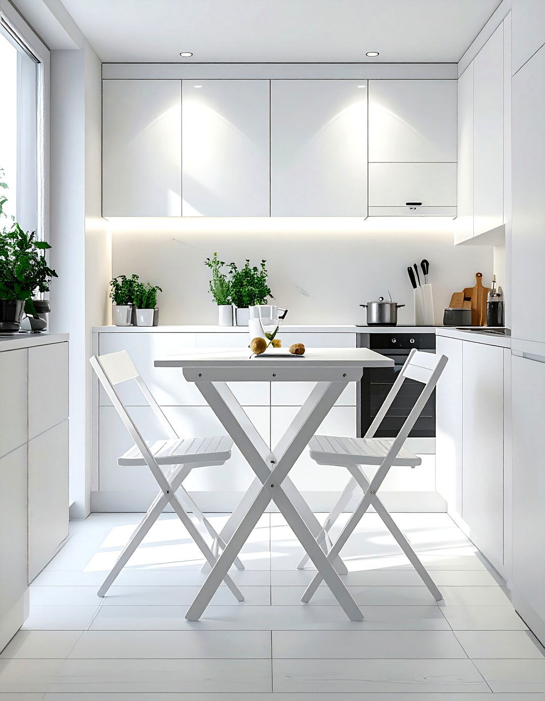 Folding kitchen table - 30 kitchen furniture placement