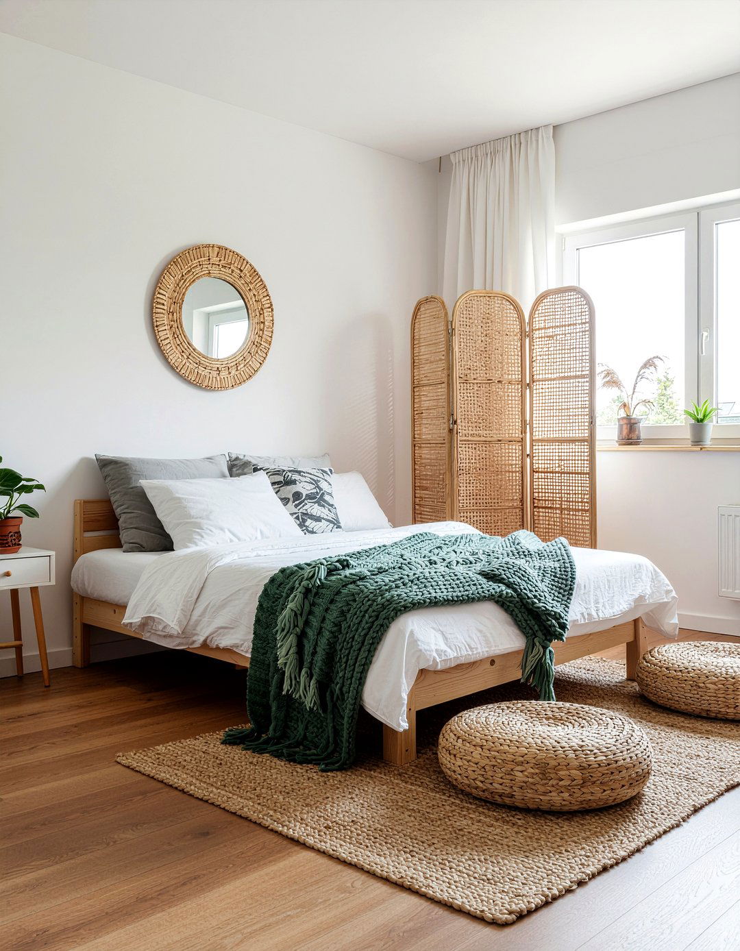 Folding room divider - 30 temporary bedroom ideas